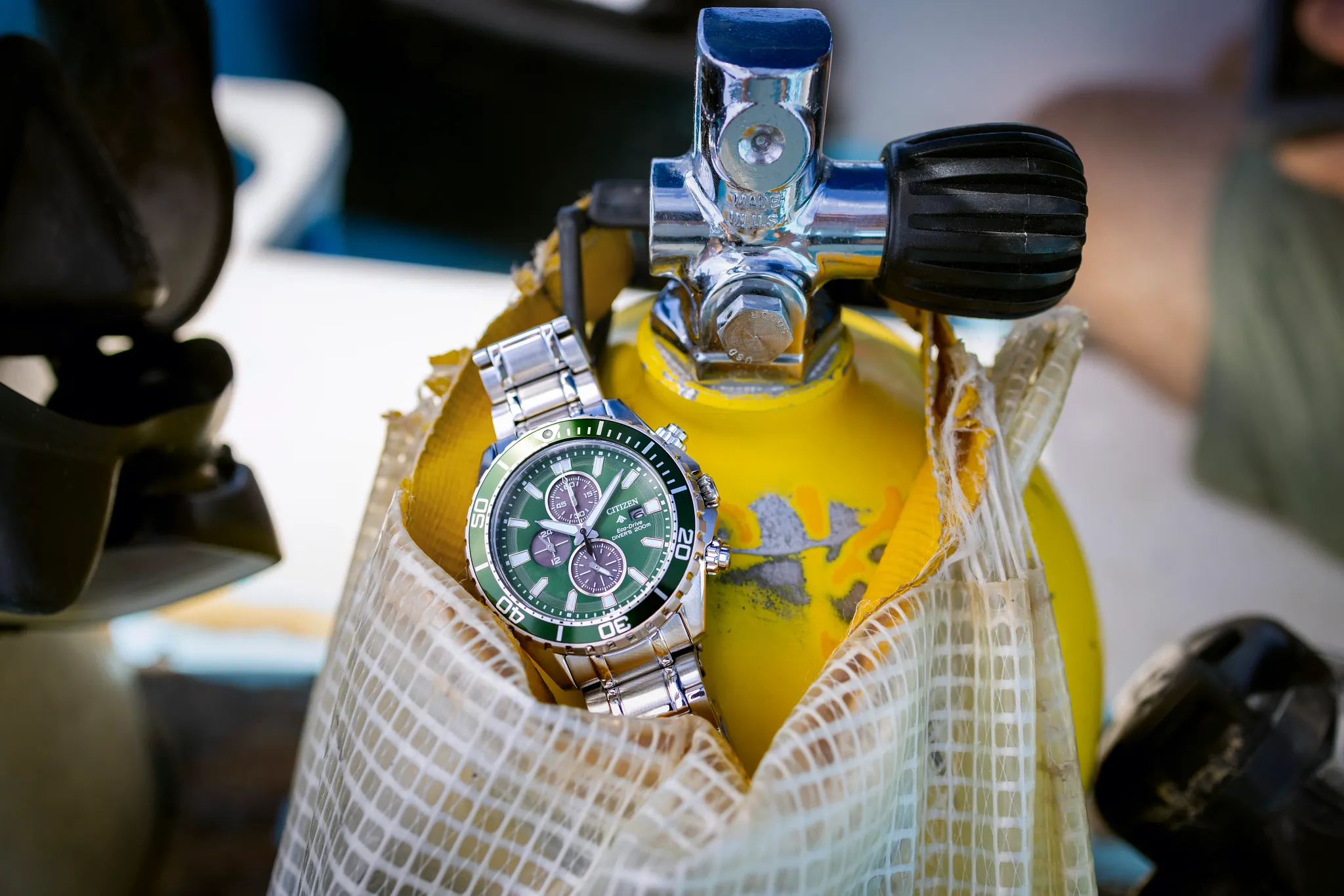 Promaster Dive Green Dial Stainless Steel Bracelet CA0820-50X